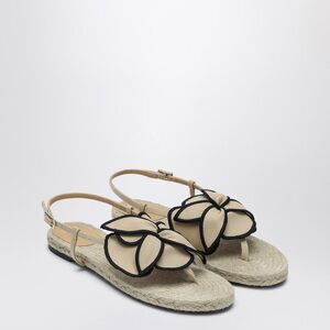 Castañer Women's Sandal In Sand Color With Flower